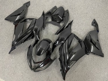 2013-2018 Glossy Black Matte Black Kawasaki ZX6R Bike Fairings