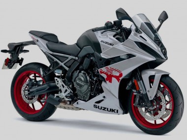 2024-2025 Silver Black Red Suzuki GSX8R Motorcycle Fairings