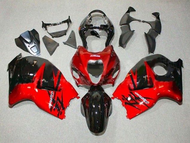 1996-2007 Red Glossy Black Suzuki GSXR 1300 Hayabusa Motorcycle Fairings