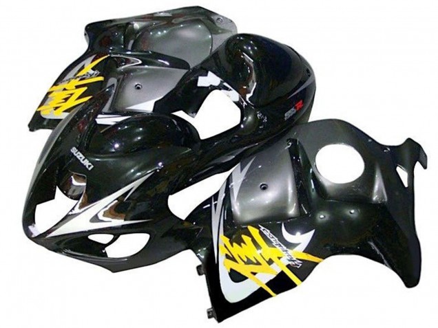 1996-2007 Glossy Black Silver Yellow Suzuki GSXR1000 Motorcycle Fairings