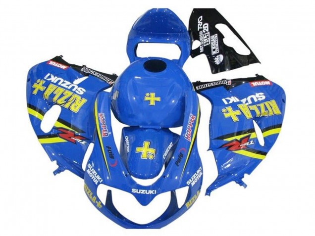 1998-2003 Blue Yellow Black Rizla Hopper Motul Suzuki TL1000R Motorcycle Fairings