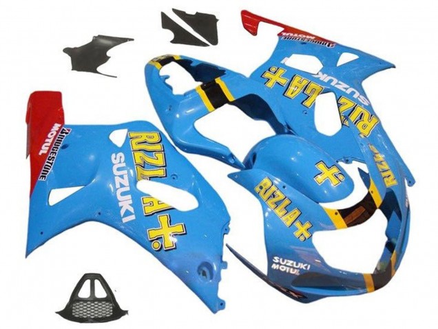 2000-2002 Blue Yellow Red Rizla Suzuki GSXR1000 Motorcycle Fairings