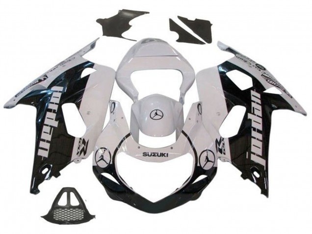 2000-2002 White Black Jordan Suzuki GSXR1000 Motorcycle Fairings