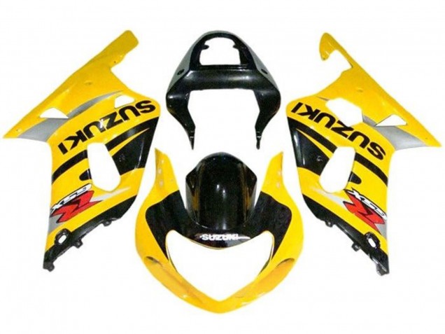 2000-2002 Yellow Grey Black Suzuki GSXR1000 Motorcycle Fairings