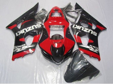 2003-2004 Red Black Silver Suzuki GSXR 1000 Motorcycle Fairings