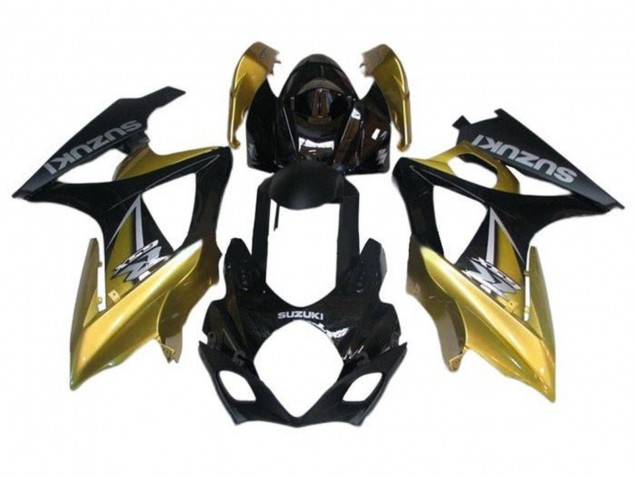 2005-2006 Black Gold Silver Suzuki GSXR 1000 Motorcycle Fairings