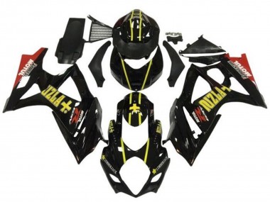 2005-2006 Black Gold Rizla Red Suzuki GSXR 1000 Motorcycle Fairings
