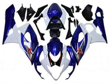 2005-2006 White Blue Red Suzuki GSXR 1000 Motorcycle Fairings