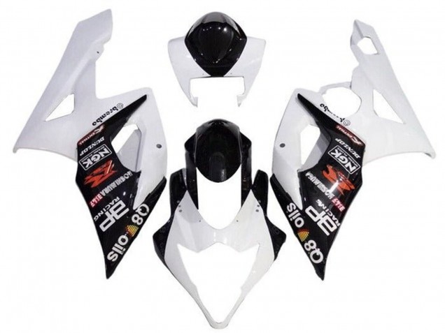 2005-2006 White Black Brembo Suzuki GSXR 1000 Motorcycle Fairings