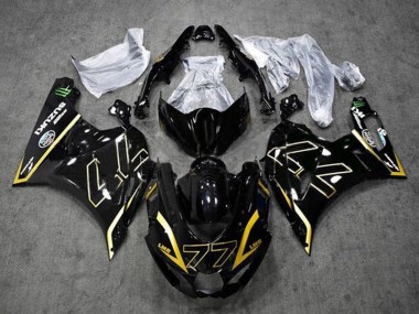 2017-2024 Black Gold 77 Suzuki GSXR1000 Motorcycle Fairings