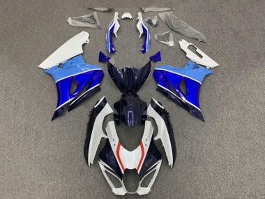 2017-2024 White Triple Blue Red Suzuki GSXR1000 Motorcycle Fairings