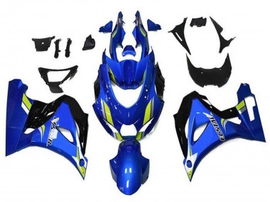 2017-2024 Blue Green Black Ecstar Suzuki GSXR1000 Motorcycle Fairings