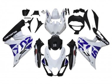 2017-2024 White Blue Black Suzuki GSXR1000 Motorcycle Fairing