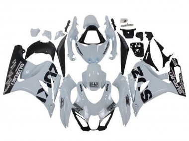 2017-2024 White Black Suzuki GSXR1000 Motorcycle Fairings