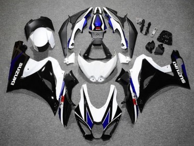 2017-2024 White Blue Black Suzuki GSXR1000 Motorcycle Fairings