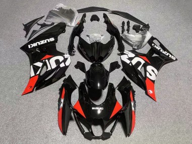 2017-2024 Black Red White Suzuki GSXR1000 Motorcycle Fairings