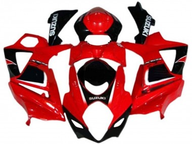 2007-2008 Red Black White Decal Suzuki GSXR 1000 Motorcycle Fairings