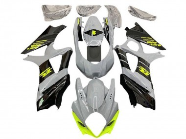 2007-2008 Nardo Grey Neon Yellow Black Suzuki GSXR 1000 Motorcycle Fairings