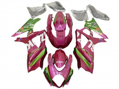 2007-2008 Pink Green White Suzuki GSXR 1000 Motorcycle Fairings