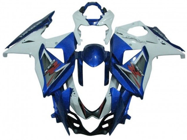 2009-2016 White Blue Silver Suzuki GSXR 1000 Bike Fairings