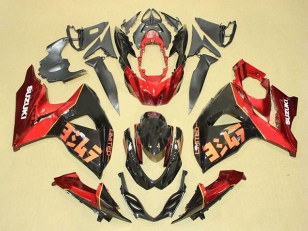 2009-2016 Red Black Suzuki GSXR 1000 Motorcycle Fairing Kits