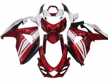 2009-2016 White Red Suzuki GSXR 1000 Motorcycle Fairings