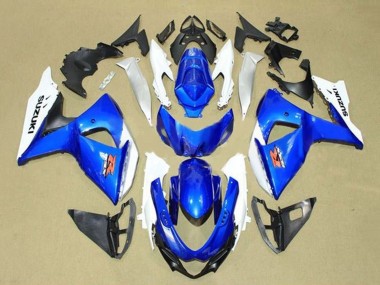 2009-2016 White Blue Red Suzuki GSXR 1000 Motorcycle Fairings