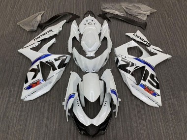 2009-2016 White Blue Stripe Suzuki GSXR 1000 Bike Fairings