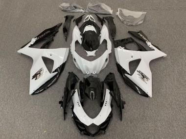 2009-2016 White Black Suzuki GSXR 1000 Motorcycle Fairing