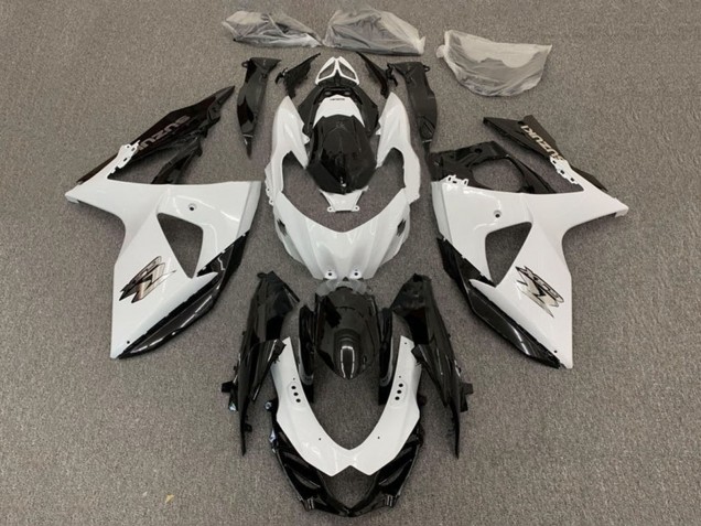 2009-2016 White Black Suzuki GSXR 1000 Motorcycle Fairing
