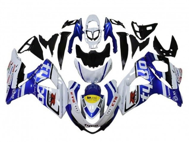 2009-2016 White Blue Yellow Black Tyco Suzuki GSXR 1000 Motorcycle Fairings