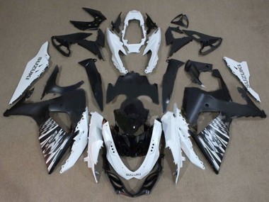 2009-2016 White Black Silver Checker Suzuki GSXR 1000 Motorcycle Fairings