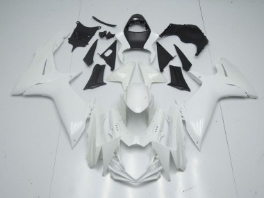 2009-2016 White Suzuki GSXR 1000 Motorcycle Fairings