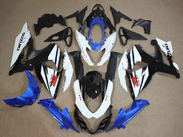 2009-2016 White Blue Black Suzuki GSXR 1000 Motorcycle Fairings Kit