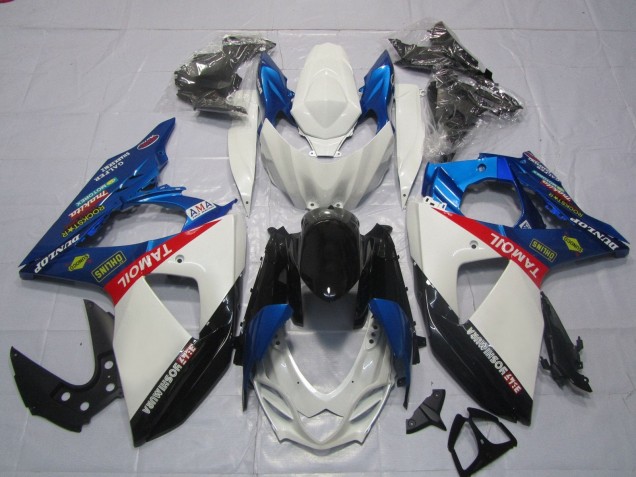 2009-2016 White Blue Red Black Tamoil Suzuki GSXR 1000 Motorcycle Fairings