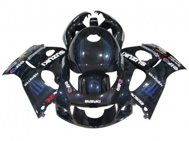 1996-2000 Black Dark Blue Monster Suzuki GSXR 600 / GSXR 750 Motorcycle Fairings
