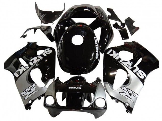 1996-2000 Black Silver Suzuki GSXR 600 / GSXR 750 Motorcycle Fairings