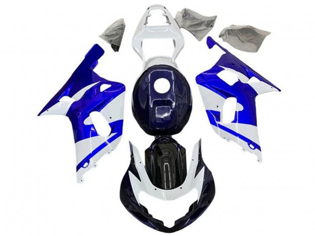 2001-2003 White Blue Black Suzuki GSXR 600 / GSXR 750 Motorcycle Fairings