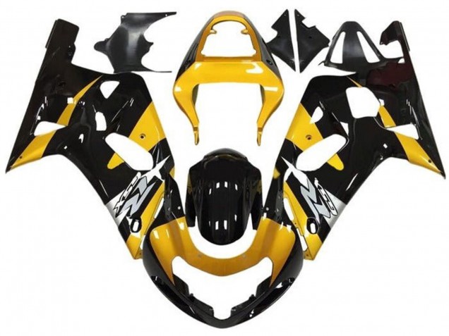 2001-2003 Yellow Silver Glossy Black Suzuki GSXR 600 / GSXR 750 Motorcycle Fairings