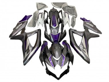 2008-2010 Silver Grey Purple Suzuki GSXR 600 / GSXR 750 Motorcycle Fairings