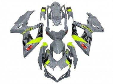 2008-2010 Nardo Grey Neon Yellow Black Red Suzuki GSXR 600 / GSXR 750 Motorcycle Fairings