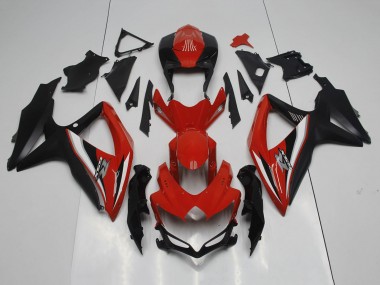 2008-2010 Red Black White Silver Suzuki GSXR 600 / GSXR 750 Motorcycle Fairings