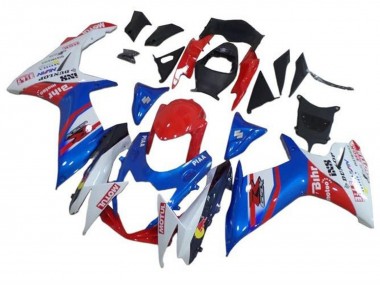 2011-2024 Blue White Red Motul Suzuki GSXR 600 / GSXR 750 Motorcycle Fairings
