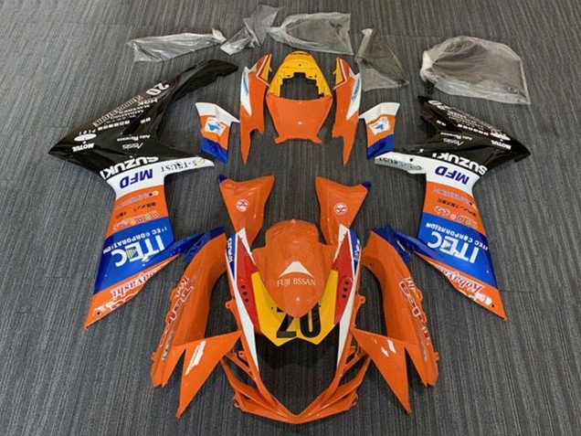 2011-2024 Orange Blue White Black Yellow 20 Suzuki GSXR 600 / GSXR 750 Motorcycle Fairings