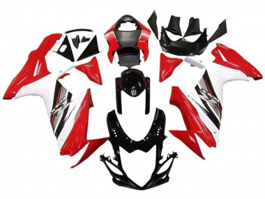 2011-2024 Red White Black Suzuki GSXR 600 / GSXR 750 Motorcycle Fairing