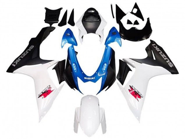 2011-2024 White Blue Black Pink Suzuki GSXR 600 / GSXR 750 Motorcycle Fairings