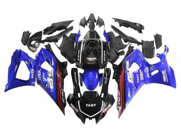 2021-2024 Black Blue Red Stripe Yamaha YZF R7 Motorcycle Fairings