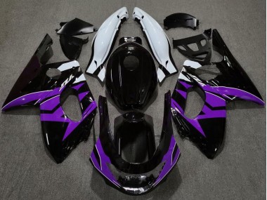 1996-2007 Glossy Black Purple White Yamaha YZF600R Thundercat Motorcycle Fairings