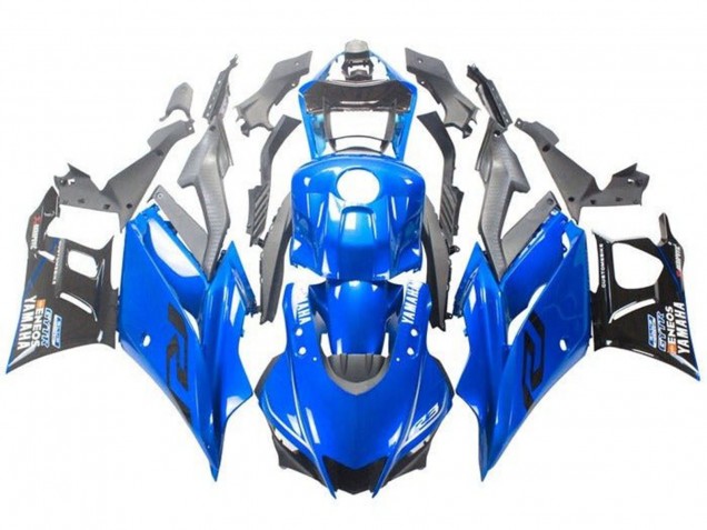 2019-2021 Blue Black Yamaha YZF R3/R25 Motorcycle Fairings
