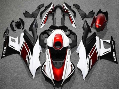2022-2024 White Red Black Yamaha YZF R3/R25 Motorcycle Fairings